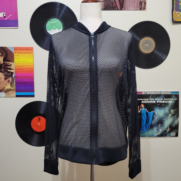 Victoria Sport | Sheer Black Net Jacket - Picture 1 of 7